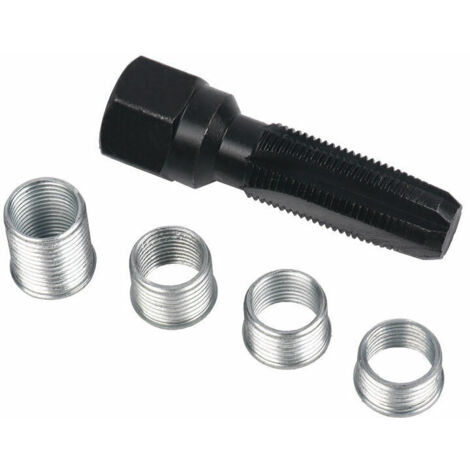 VURAHOME - kit filetage bougie, 5 pcs Kit Réparation de Filetage de Bougie d'allumage de 14 mm, (1/4)