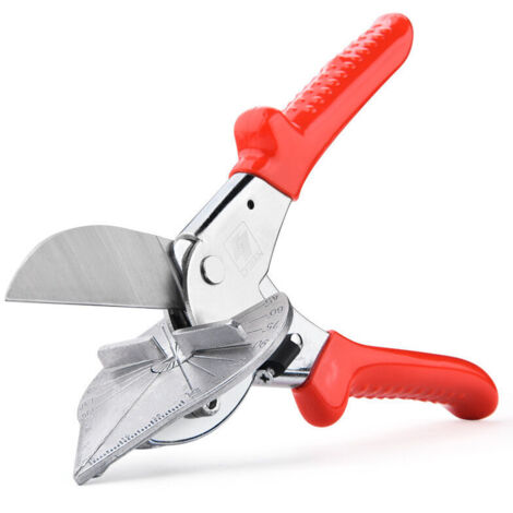VURAHOME - Cisaille d'Angle à Mitre Cisailles à Onglets Multi-Angles Degrés Cisaillement de Joint Pince Coupante à Onglet pour Coupe-Liège Bandes Plastique ou Conduites d'Eau Plastique