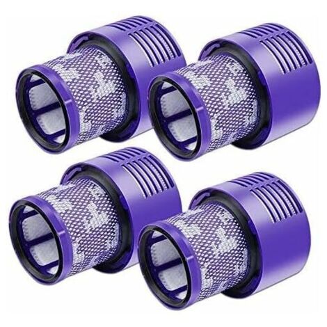 VURAHOME - 4 filtres V10 pour aspirateur Dyson, lot de 4 filtres de rechange pour aspirateur Dyson V10, V10 Absolute, V10 Animal, V10 Motorhead, SV12 pièce de rechange, (1/5)
