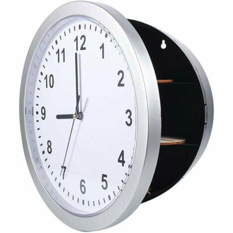 VURAHOME - Boîte de rangement sécurisée pour horloge murale secrète cachée pour l'argent cachant des bijoux de stockage d'argent (1/5)