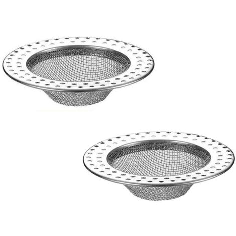 VURAHOME - Filtre évier Cuisine, 2 Pièces Crepine Evier, Filtre à Évier en Acier Inoxydable, Grille Evier Cuisine Antiblocage, pour Éviers de Maison Cuisine, 7.8cm de Diamètre (1/5)