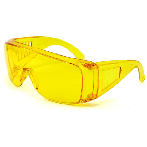 VURAHOME - Lunettes UV pour des protections yeux et amélioration des objectifsLunettes de sécurité pour les opérateurs de lumière noire (Jaune)