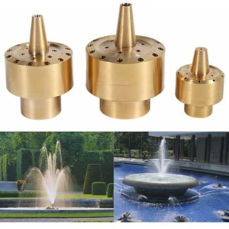 VURAHOME - Buse de fontaine, 1/4 (DN8) 1/2 DN15 3/4 DN20 en laiton pour fontaine à eau, (1/5)