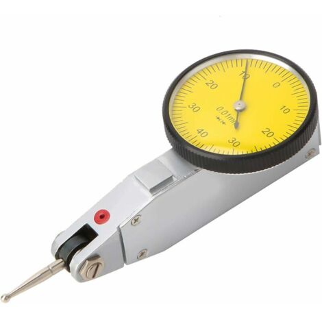VURAHOME - Comparateur à Cadran Professionnel, Plage de 0 à 0,8 Mm, Indicateur de Test à Cadran de Précision de 0,01 Mm avec Boîte de Rangement Indicateur de Test de Cadran de Levier