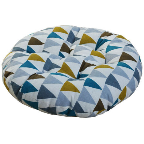 VURAHOME - Coussin de Chaise Imprimé Doux Classe Bureau Galette de Chaise 40x40cm Rond-Triangle Multicolore, -Versailles (1/5)