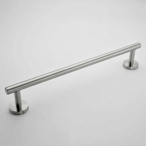 VURAHOME - Porte-serviettes en acier inoxydable / porte-serviettes mural fond rond longueur 60 cm pour salle de bain, cuisine (1/5)