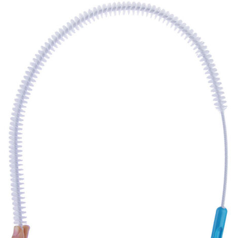 VURAHOME - Nettoyant plomberie extra long évier brosse de nettoyage vidange débouchage outil de nettoyage trop-plein bâton pour cuisine évier salle de bain baignoire vidange 71 cm bleu 1 pc- (1/5)
