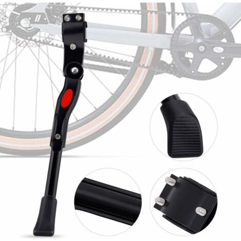 VURAHOME - Béquilles pour Vélo, Béquille Réglable Alliage d'aluminium MTB Bike Stand avec Pied en Caoutchouc Antidérapant Universel Sidestand Kickstand pour VTT, Vélo de Route, Vélo et Autres(34.5cm-4 (1/5)