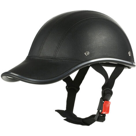Casque de moto style casquette de baseball demi-visage avec pare-soleil (1/5)
