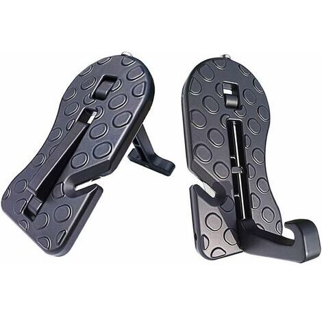 2pcs Seuil De Porte De Voiture, Marchepied De Porte De Véhicule Pliable Avec Marteau De Sécurité (1/5)