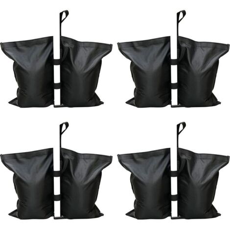 VURAHOME - Lot de 4 Poids de Sable pour Gazebo,Poids de Sacs de Jambes de Gazebo de Qualité Industrielle,Sac de Poids de Cousu Robuste,pour Les Tente Pare-Soleil,Parasols,Auvent,Sac à Pieds Lestés Tra (1/5)