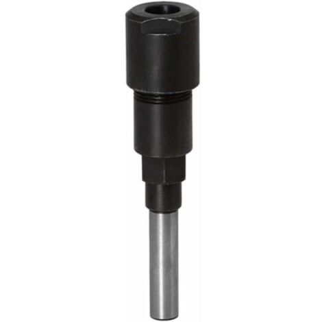 Accessoire pour graveur et outil de précision Router Collet Extension Bit de routeur Extension de collet et rognage Découpage Machine de gravure Extender Porte-mandrin de travail du bois Fraise (8MM S (1/4)