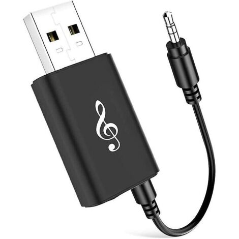Émetteur Bluetooth V5.0, émetteur 2 en 1, émetteur récepteur récepteur sans fil portable Bluetooth avec câble audio 3,5 mm pour TV/casque/PC/CH (1/5)