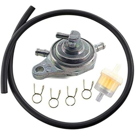 VURAHOME - Robinet dessence sous pression - 6 mm - Tuyau dessence pour Rex RS 400 450 460 500 600 700 et China ATV Mope Scooter Go Kart 50 cc 125 cc 150 cc Rex Baotian Benzhou Jinlin Sunl Taotao GY6 (1/5)