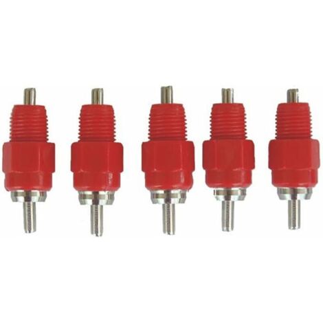 VURAHOME - 5 Pcs Eau Tetine Poulet Alimentateur Fournitures de Volaille Poule Vis dans le style (1/5)