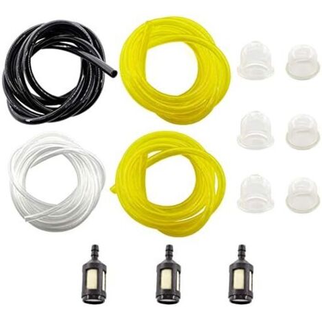 0057003 0057004 Poire damorçage avec 4 mètres 4 tailles différentes Tuyau de carburant et filtres à carburant pour Poulan Craftman Homelite (2.5mm x 5mm 2.5mm x 3mm 3mm x 6mm) (1/5)