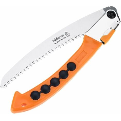 VURAHOME - Scie À Elaguer Portable Durable , Scie À Main Pliante Avec Poignée Anti-Dérapante Scie Pliante À Usage Multiple Jardinage Camping Élagage Sciage Parage Jardinage Trails Forestiers 7 Dents P (1/5)