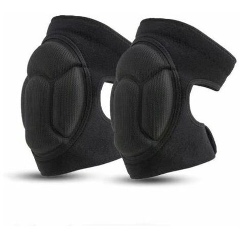 VURAHOME - 1 Paire de Genouillères de Travail, Genouillères de Jardin de Protection Noires Genouillères Antidérapantes, Anti-Collision, Genouillères de Jardin Multifonctionnelles - Noir L (1/5)