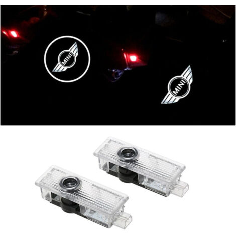 VURAHOME - 2 pièces adapté pour mini mini cooper lumière de bienvenue projecteur lumière led décorative lumière de porte laser, Style 1 (1/5)