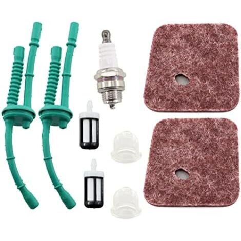 Kit de Filtre à Air 4140 124 2800 et à Carburant Bougie dallumage pour Stihl FS38 FS45 FS46 FS55 FS55C FS55R FS55RC FS55T HL45 HS45 FC55 KM55 Débroussailleuse (1/5)
