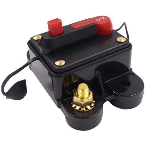 Porte-fusible étanche à ré-armement de disjoncteur pour protection de système de bateaux, voitures, 12 V-24 V, 60 A (1/4)