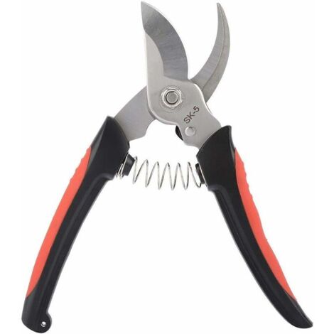 VURAHOME - Sécateur Ciseaux De Jardin Professionnels Élagage De Jardin Cisailles Ciseaux Fleurs Branches D'Arbres Coupe Sécateur Outil Jardinage Sécateur(Noir) (1/5)