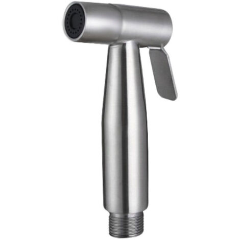 VURAHOME - Douchette à Main Bidet Acier Inoxydable, Douchette Toilette Haute Pression Bidet Spray Pulvérisation Idéal pour WC Suspendu, Nickel Brossé, WS024 (1/5)