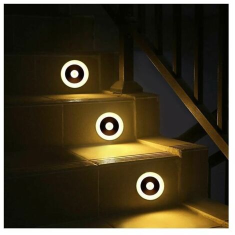 VURAHOME - Veilleuse LED, Lampe Détecteur de Mouvement Lumière Murale Sans Fil Rechargeable avec Ensemble Crochet et Aimant Intégré Lampe de Nuit pour Bain, Couloir,Chambre à Coucher,Garage,Cave (1/2)