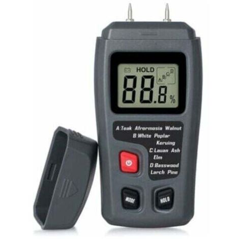VURAHOME - Testeur D'Humidité Du Bois Portable Testeur D'Humidité Lcd Pour Détecteur D'Humidité Du Bois Pour La Mesure De L'Humidité Du Papier De Bois De Chauffage (1/5)
