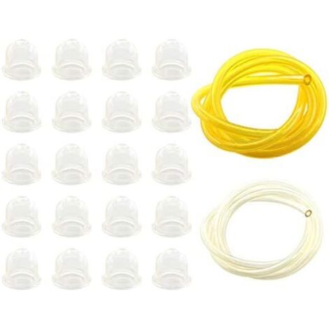 VURAHOME - 20X Poire damorçage pour tronçonneuse, souffleur, Coupe-Bordures, pour 22 mm Équivalent ZAMA 0057003 STIHL 4226 121 2700 FS90 HT101 BG55 BG85 FS80 FS85 FS100 FS110 2.5mmx5mm 2mmx3.5mm Tuyau (1/5)