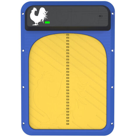 VURAHOME - porte de poulailler automatique porte de poulailler automatique sensible à la lumière, ouverture de porte retardée nuit et matin jaune