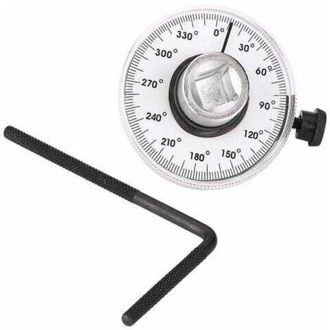 VURAHOME - Jauge de Serrage, Angulaire Couples 360 °Ajustable 1/2 Pouce Jauge Couples avec Entraînement Par Clé, Outil Mesure Voiture ,1 pcs (1/5)
