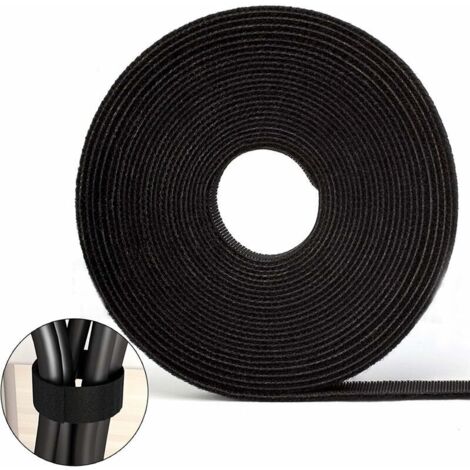 Attaches de câble Velcro Bande Velcro 10M Bande Velcro double face Velcro auto-adhésif peut être coupé