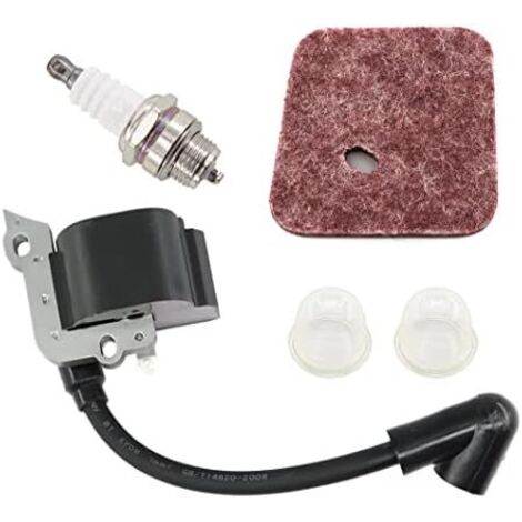 VURAHOME - Kit de Bobine dallumage Filtre à Air pour Stihl FS38 FS46 FS45 FS55 FC55 FC55Z FC55-DZ HL45 HL45Z HL45-DZ HS45 HS45Z KM55 KM55RZ KM55C KM55R Tronçonneuse de Rechange 4140 400 1308 (1/5)