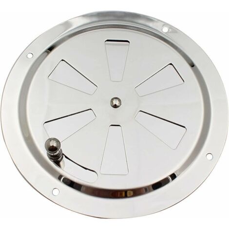 VURAHOME - 1Pcs Grille D'aération Ronde, 125 mm Grille de Ventilation Rond en Acier INOX Grille d'aération Conduit Moustiquaire Grille D'évacuation Air Entrant Air Evacué Ventilation Volets Réglables (1/5)