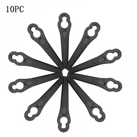 VURAHOME - Lames de Rechange pour Coupe-Bordure, 10 Pcs Lames Métal Coupe Bordure, Lame Tondeuse à Gazon Universelle, Remplacement des Lames de d'Herbe (1/4)