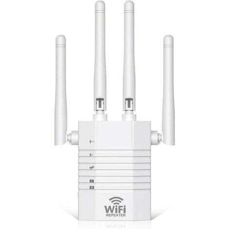 Amplificateur WiFi Répéteur WiFi 1200Mbps Amplificateur WiFi Puissant 5GHz/2.4GHz Repeteur WiFi avec 2 Port Ethernet , Couvre jusqu'à 180㎡ , Compatible avec Toutes Les Routeur (1/5)