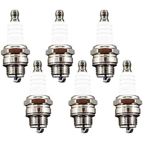 VURAHOME - Lot de 6 Bougie dallumage replace BM6A BPMR7A RCJ6Y RCJ7Y WSR5F WSR6F pour Stihl 025 MS250 MS 210 TS400 TS410 TS420 TS460 Stihl 017 018 021 023 025 FS55 FS55C FS46 FC55 FS38 Tronçonneuses (1/4)