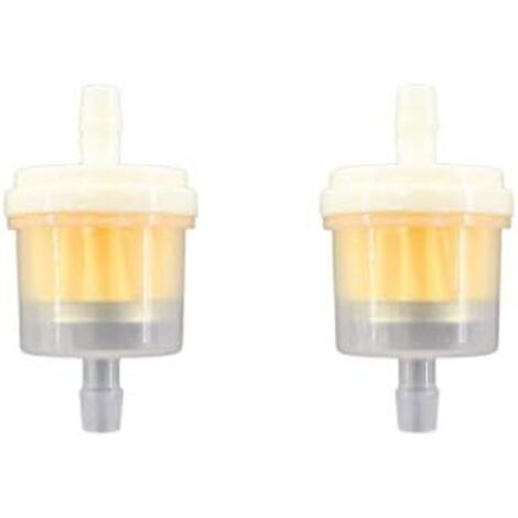 VURAHOME - Lot de 2 filtres à carburant 6 mm pour moto, cyclomoteur, scooter, VTT, quad voiture (1/3)