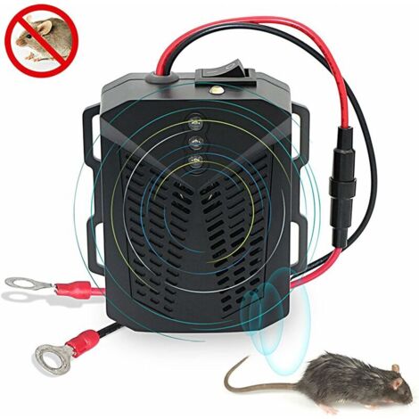VURAHOME - Répulsif Ultrason Pour Voiture, Répulsif Antiparasitaire De Voiture De Conversion De Fréquence Ultrasonique Intelligente Avec Flash Led Pour Rat, Araignée, Moustique, Souris, Insecte, Ronge (1/5)