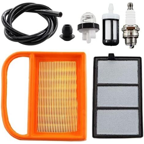 Filtre à air avec pré-filtre à carburant Primer Bulb Bougie dallumage pour tronçonneuse Stihl TS410 TS420 TS410Z TS420Z TS480 TS500i Remplace 4238 140 1800, 4238 141 0300 (1/5)