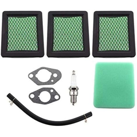 VURAHOME - Filtre à Air Bougie dAllumage pour GC135 GCV135 GC160 GCV160 GC190 GCV190 GX100 GXV57 GS160 GS190 GSV160 GSV190 F220 HRS216 HRB216 HRZ216 HRX217 Tondeuse à Gazon Remplace 17211-ZL8-023 BPR6 (1/5)