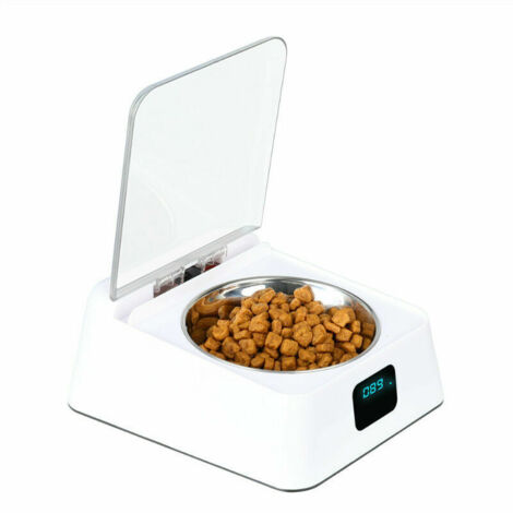 Gamelle à Capteur Infrarouge 330Ml, Acier Inoxydable, Couvercle à Ouverture/Fermeture Automatique, Avec Câble De Chargement Usb, 3-5 minutes de repos, Convient Aux Chats, Chiens thsinde (1/3)