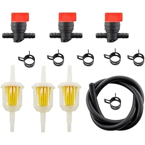 VURAHOME - Tuyau de carburant filtre à carburant 25 050 22-S 494768 698183 Valve darrêt de carburant pour moteurs Kohler AM116304 Briggs & Stratton 494768 493960 698183 Tuyau(2feet 6mmx 9mm) (1/5)