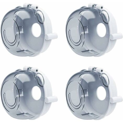 VURAHOME - Couvre-boutons de cuisinière universels pour four de sécurité enfant Protecteurs de bouton de cuisinière à gaz Serrures de sécurité enfant Outil de cuisine multifonction (lot de 4), (1/5)