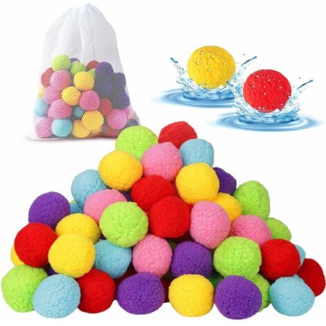 VURAHOME - Jeux d'eau bou absorbant l'eau piscine extérieure jouet de plage eau réutilisab 20 pcs (1/5)