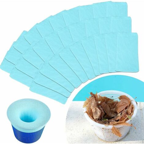 VURAHOME - 30 Pièces de Chaussettes pour Skimmer de Piscine,SL.GT,Pool Filter Saver Chaussettes Net Chaussette Filtrante à Mailles Fines (1/5)