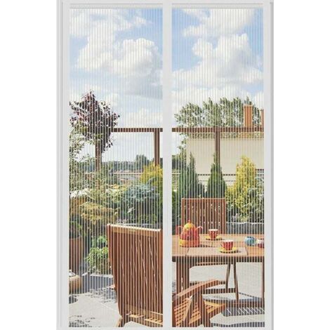 VURAHOME - Moustiquaire Porte Fenetre Aimantée Magnetique, Rideaux Anti Mouches pour Porte, Rideaux Toi Insect Ecran, Moustiquaire Baie Vitree Coulissante, Magnétique Moustique Sans Perçage (150 x 240 (1/5)