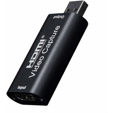 VURAHOME - USB HDMI vidéo Capture, 1080p Carte de Capture Audio Vidéo, Carte d'Acquisition HDMI vers USB 2.0, pour Streaming vidéo en Direct Enregistrement vidéo