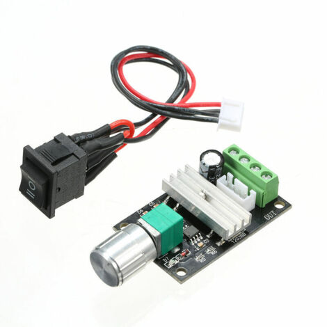 VURAHOME - Régulateur de moteur DC 6V 12V 24V 3A PWM avec interrupteur réversible (1/5)